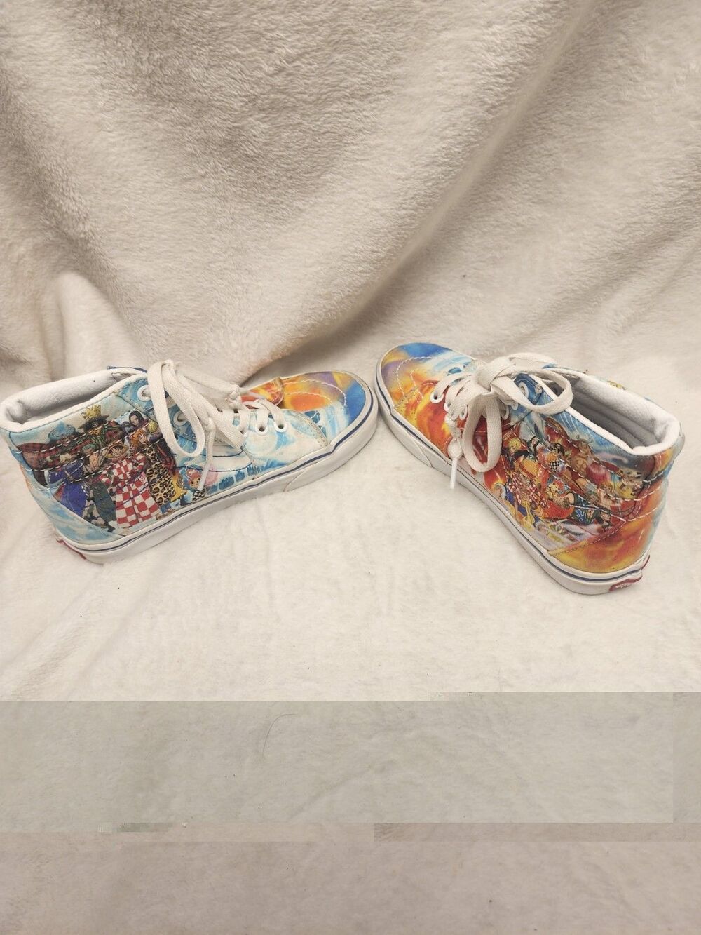 Custom Vans Sk8-Hi One Piece Anime Shoes Hand Painted Sneakers Women 5 - Picture 4 of 9
